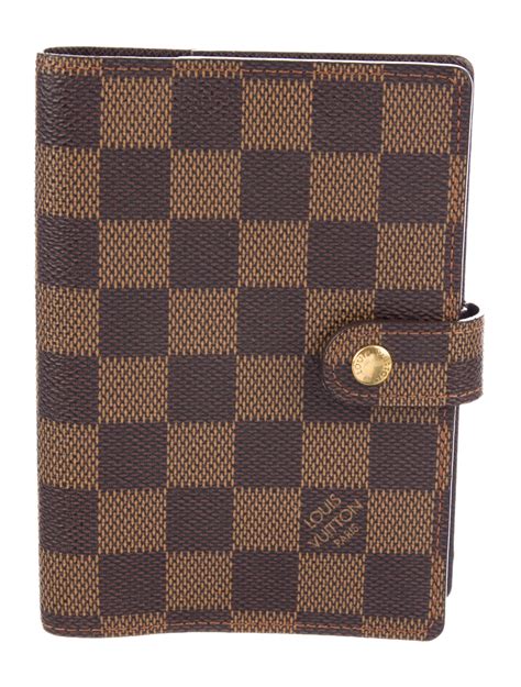 louis vuitton damier ebene small ring agenda cover